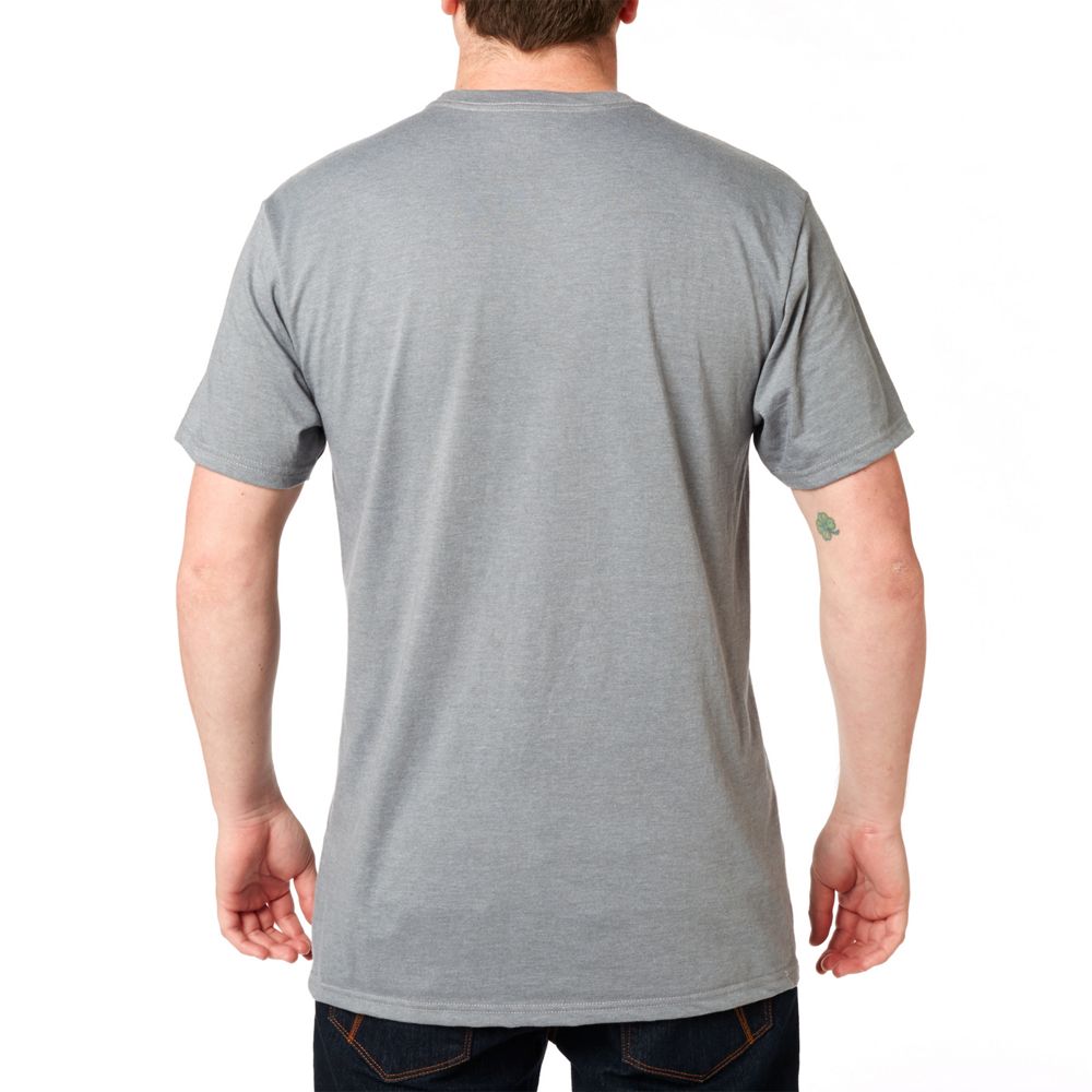 FOX Polera Lifestyle Moth 3/4 Tee Gris - Rideshop