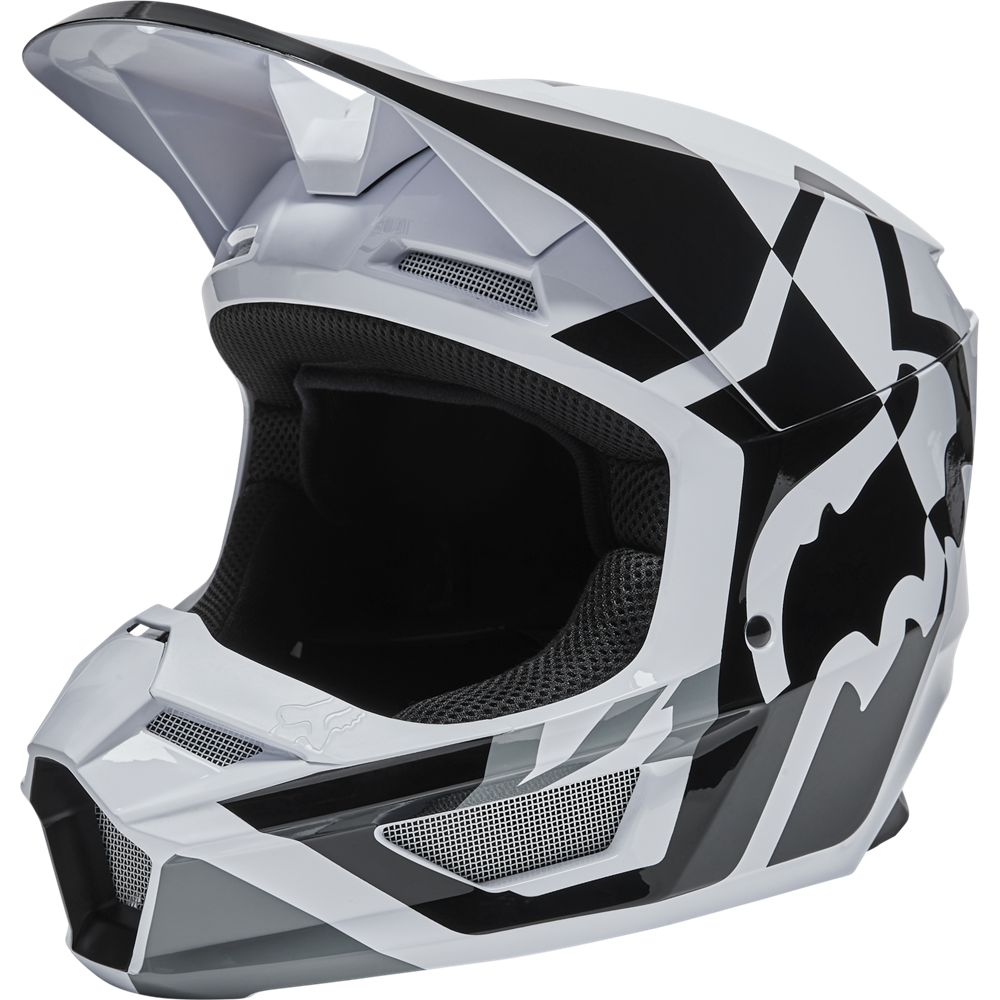 FOX Casco Moto V1 Lux Blanco - Rideshop