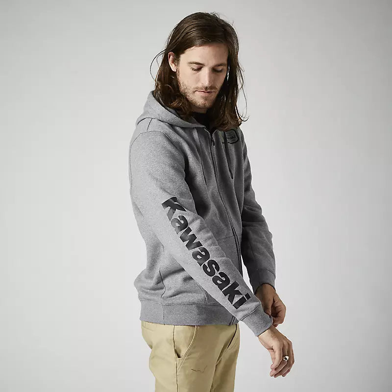 FOX Poleron Lifestyle Kawasaki Gris - Rideshop