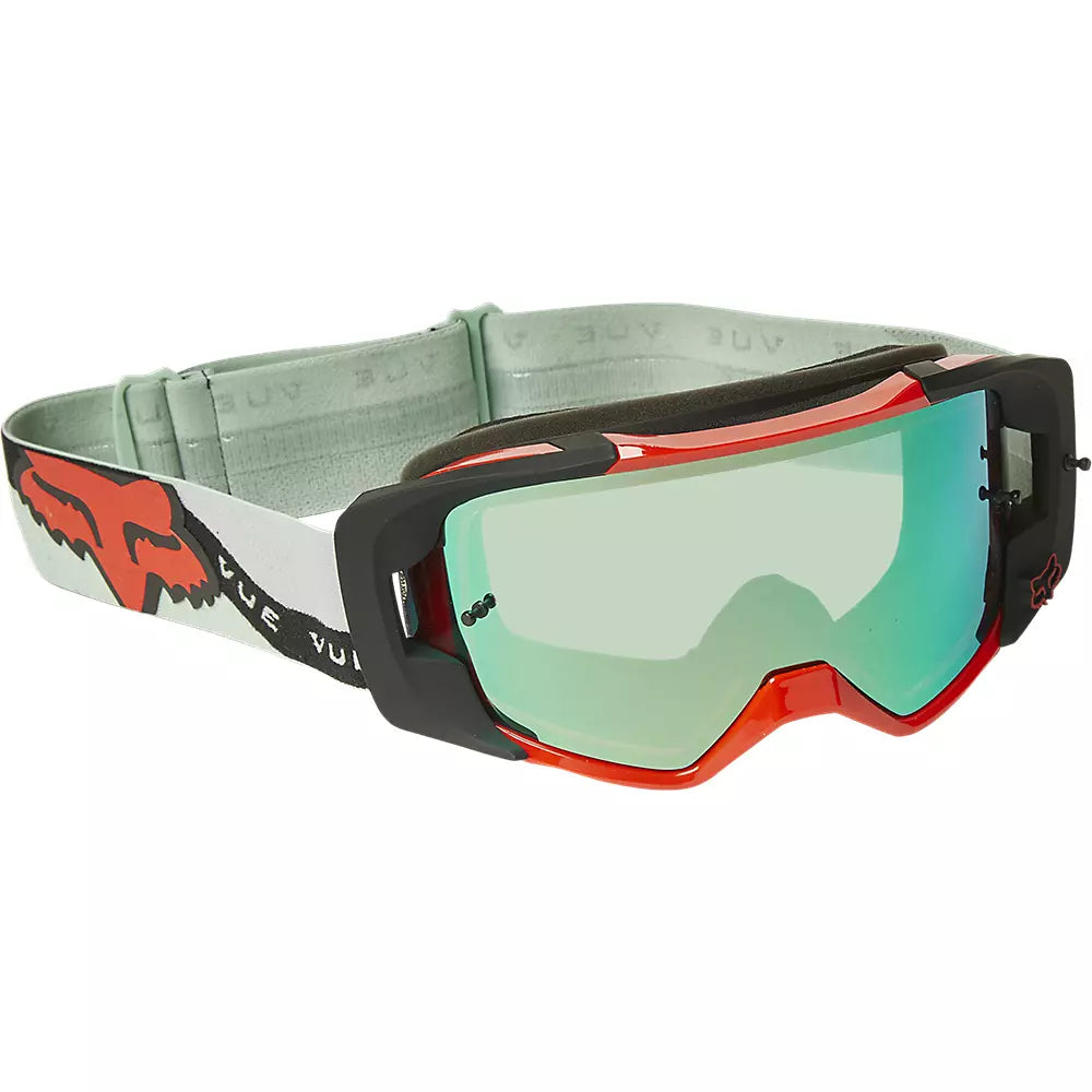 Antiparras Moto Vue Dvide Spark Verde/Blanco Fox Racing - Rideshop