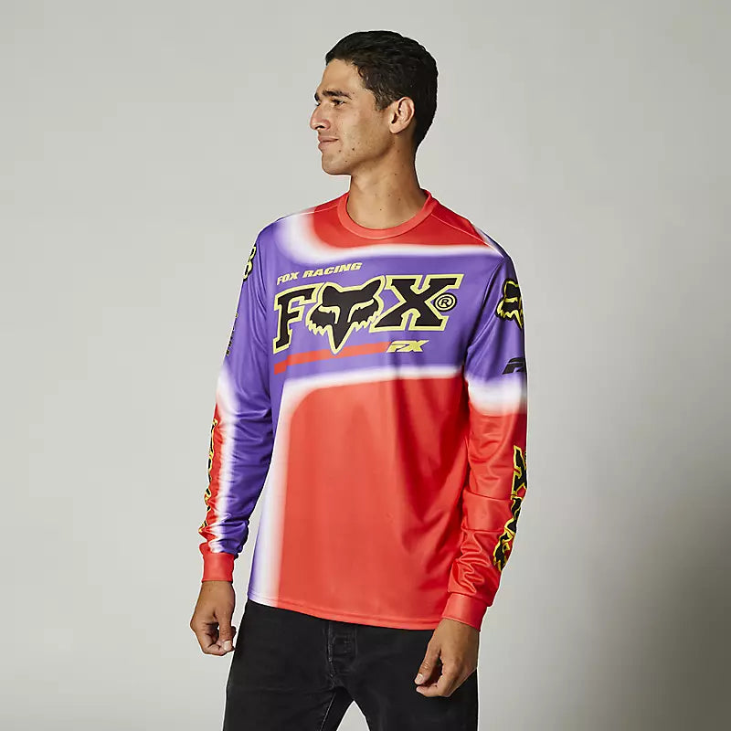 Polera Lifestyle Manga Larga Powerband Rojo Fox Racing - Rideshop