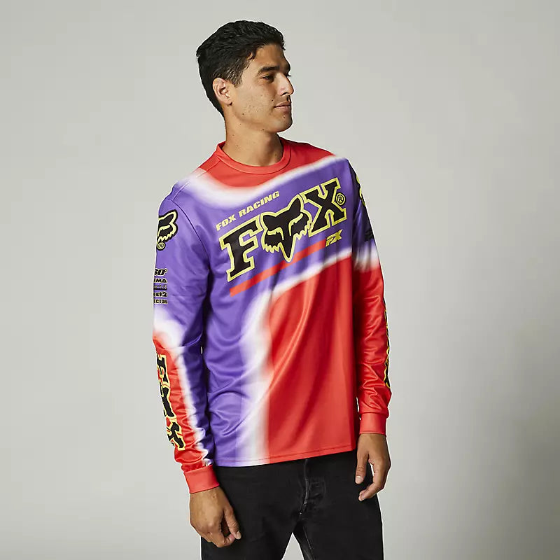 Polera Lifestyle Manga Larga Powerband Rojo Fox Racing - Rideshop