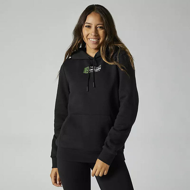 Poleron Lifestyle Mujer Kawasaki Negro Fox Racing - Rideshop