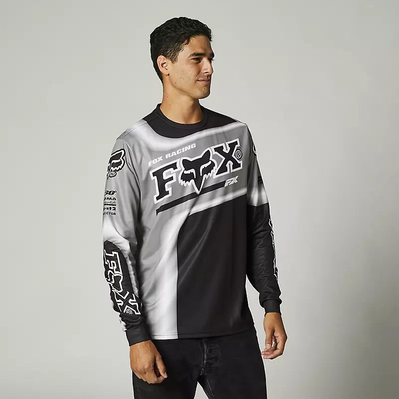 Polera Lifestyle Manga Larga Powerband Negro Fox Racing - Rideshop