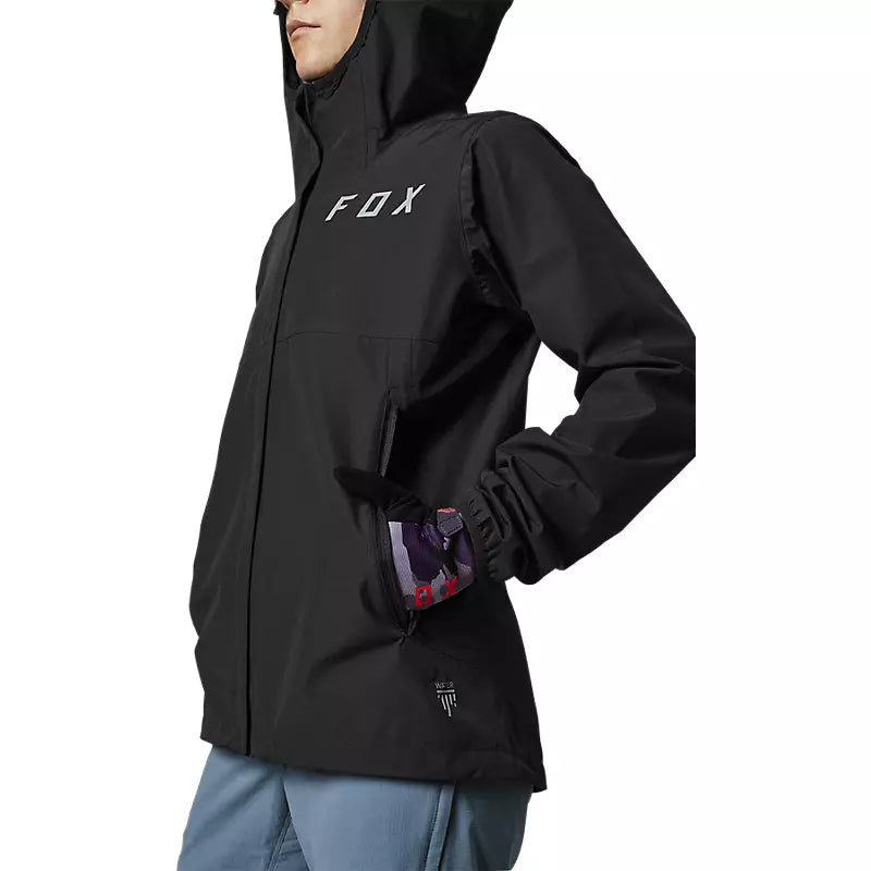 FOX Chaqueta Bicicleta Mujer Impermeable Ranger 2.5L Negro - Rideshop