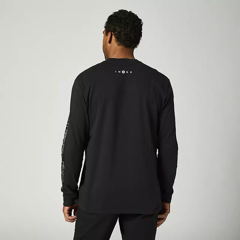FOX Polera Lifestyle Skarz Manga Larga Negro - Rideshop
