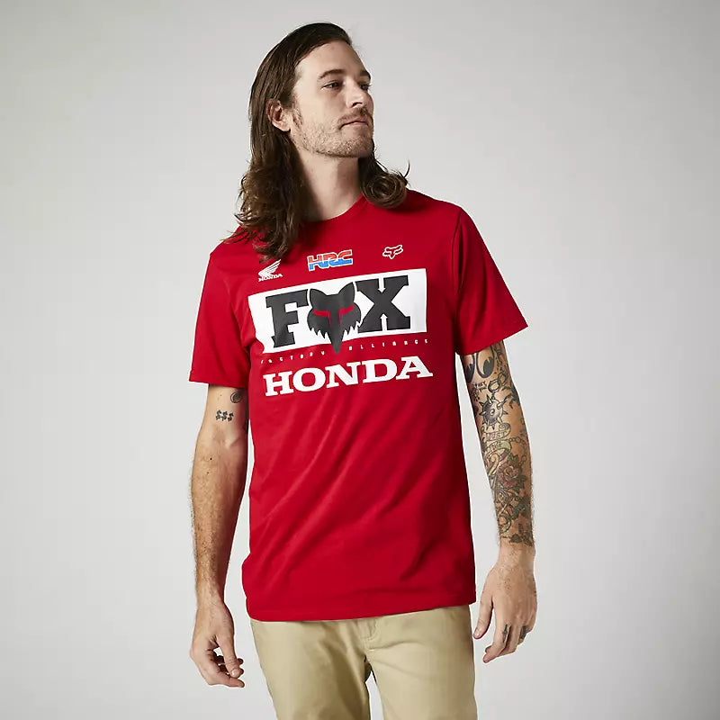 FOX Polera Lifestyle Premium Honda Rojo - Rideshop
