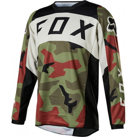 FOX Polera Moto Niño 180 BKNR Camo Verde - Rideshop