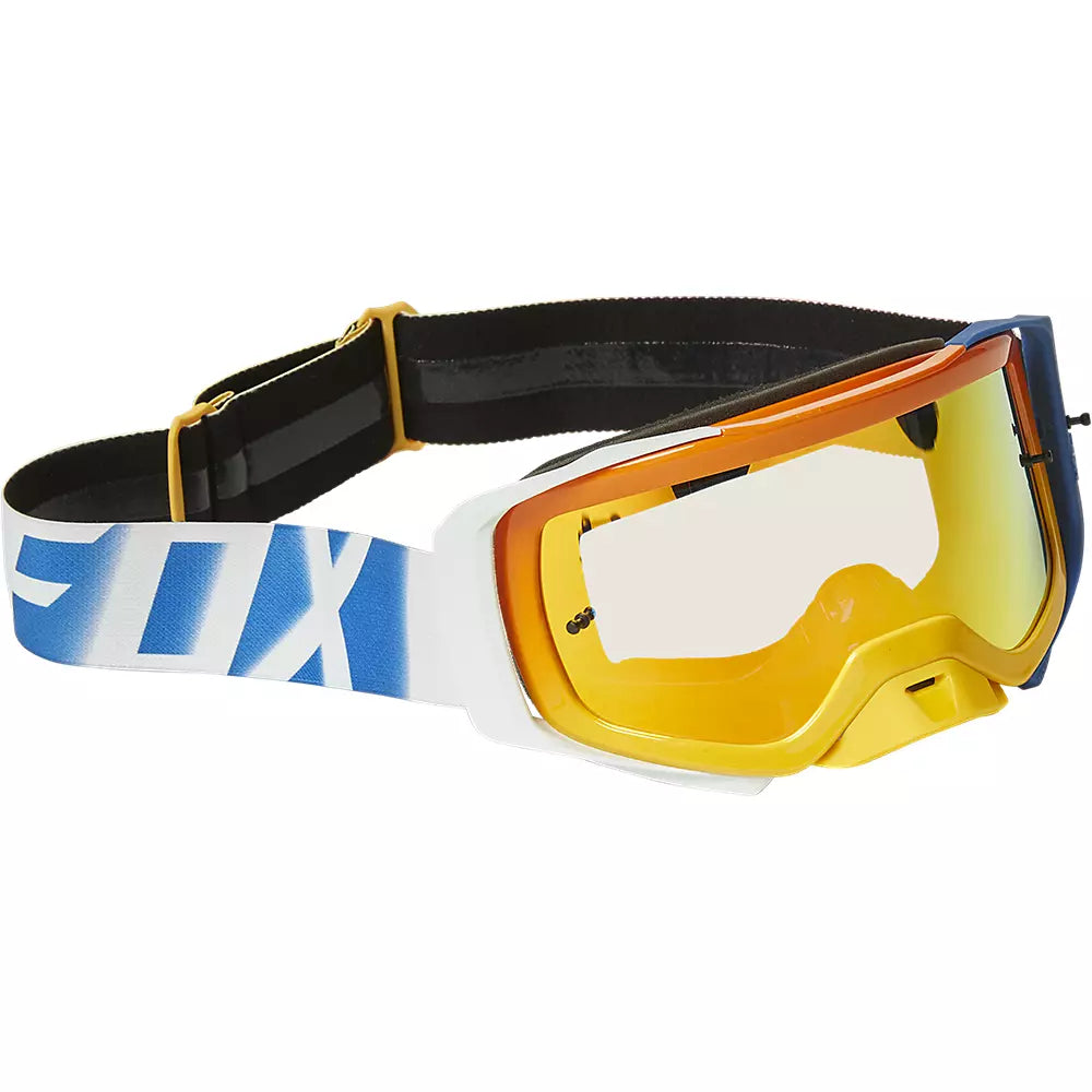 FOX Antiparras Moto Airspace RKANE Blanco/Naranjo - Rideshop