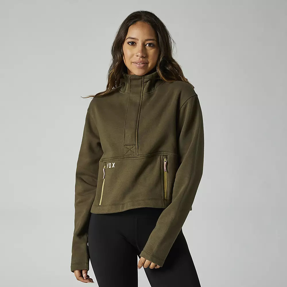 FOX Poleron Lifestyle Mujer Calibrated DWR Verde - Rideshop