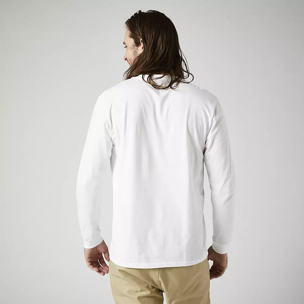 FOX Polera Lifestyle Kawasaki Stripes Premium Manga Larga Blanco - Rideshop