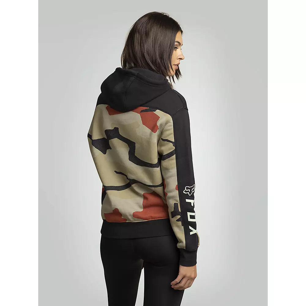 FOX Poleron Lifestyle Mujer BNKR Camo Verde - Rideshop