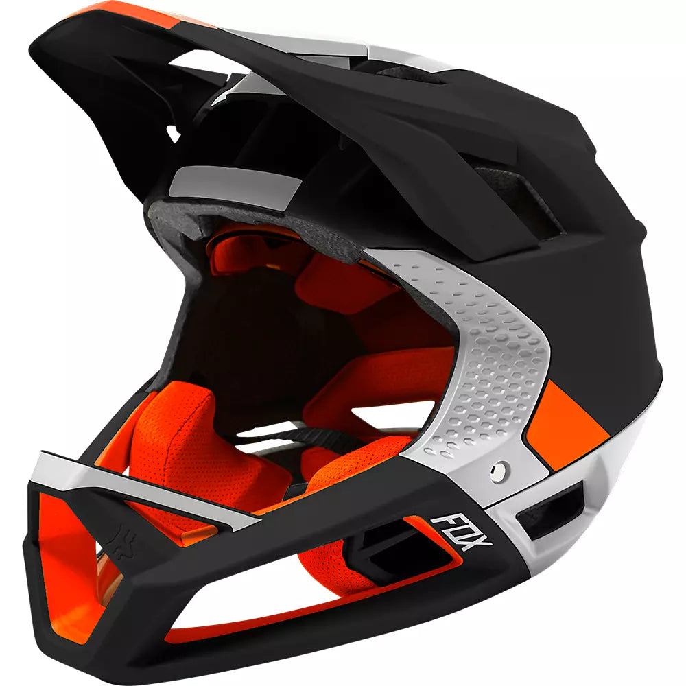 FOX Casco Bicicleta Proframe Blocked Negro/Naranjo - Rideshop