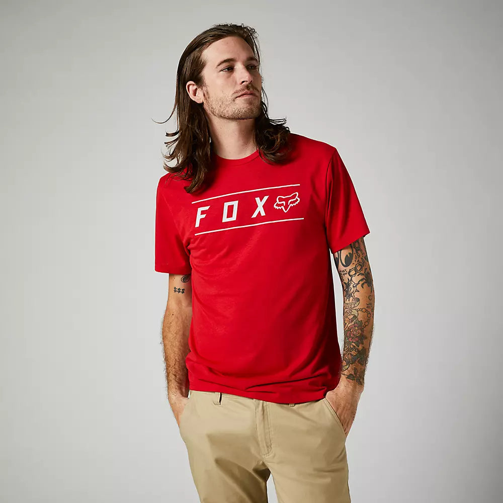 FOX Polera Lifestyle Técnica Pinnacle Rojo - Rideshop