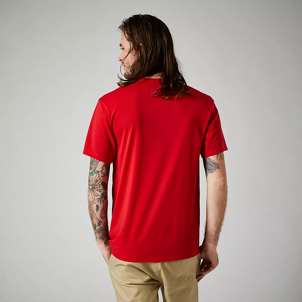 FOX Polera Lifestyle Técnica Pinnacle Rojo - Rideshop