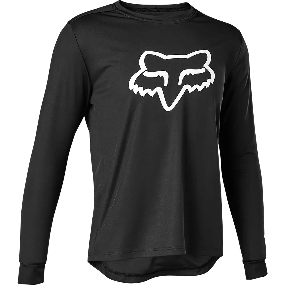 FOX Polera Bicicleta Niño Ranger Manga Larga Negro - Rideshop