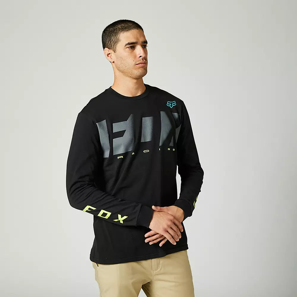 FOX Polera Lifestyle RKANE Manga Larga Negro - Rideshop