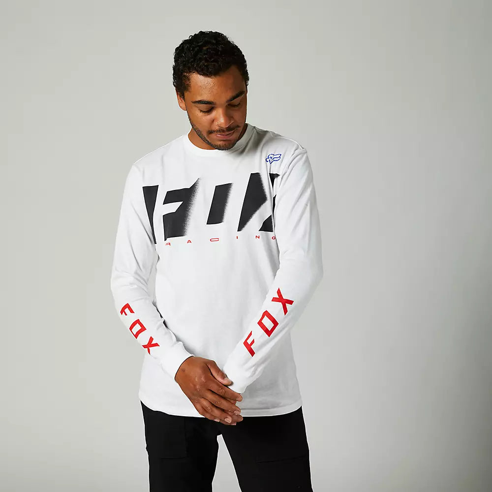 FOX Polera Lifestyle RKANE Manga Larga Blanco - Rideshop