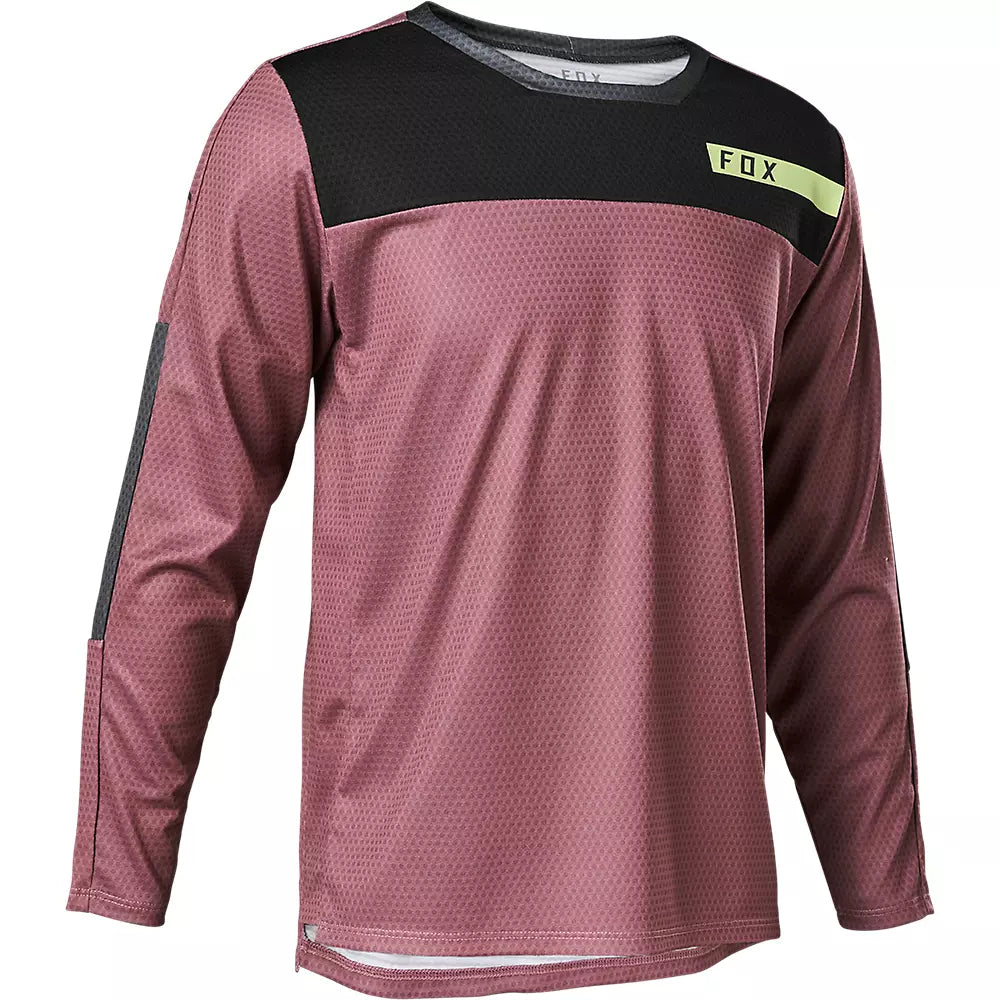 FOX Polera Bicicleta Niño Defend Moth Morado - Rideshop