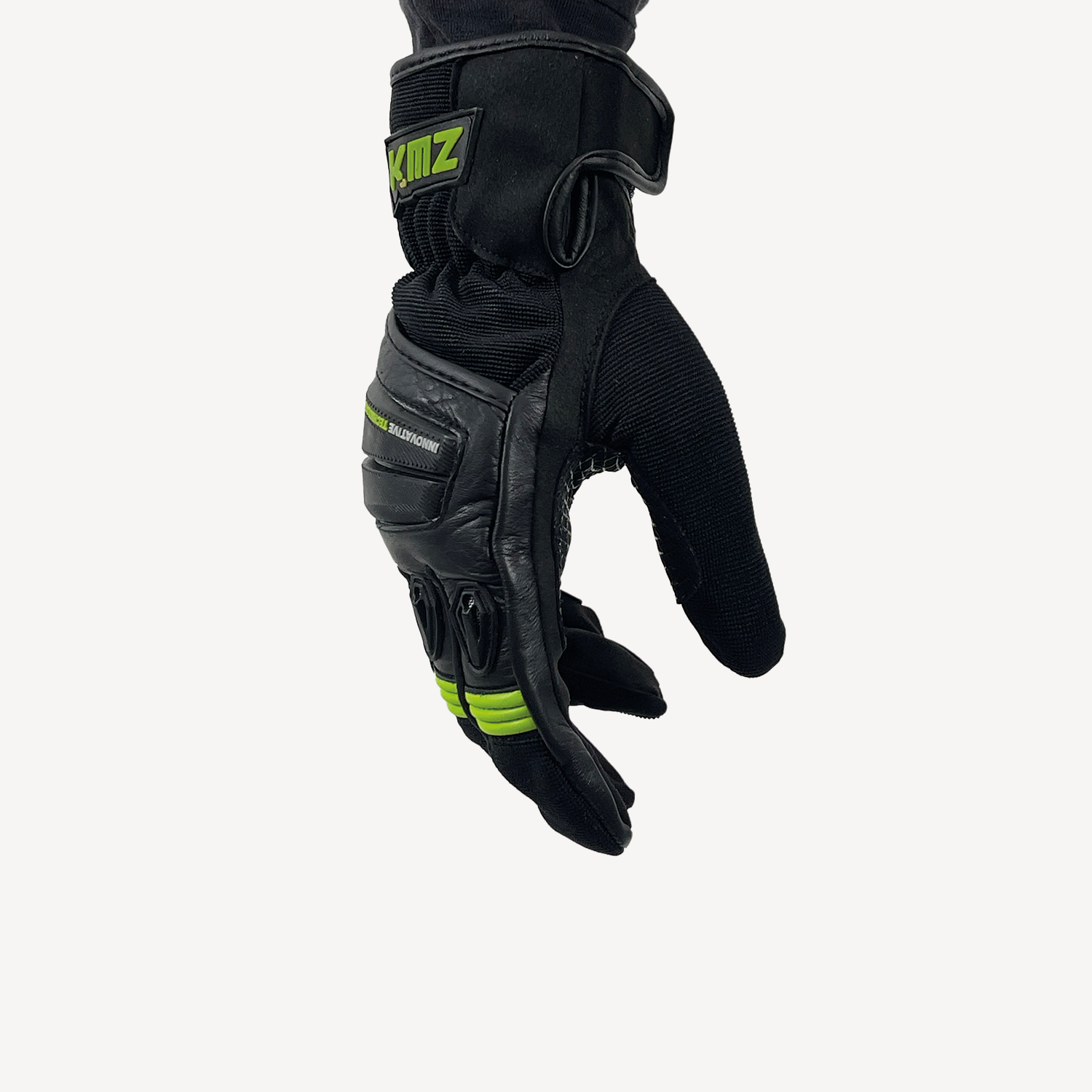 Guantes Moto Calle Raptor LI Negro/Amarillo KMZ - Rideshop