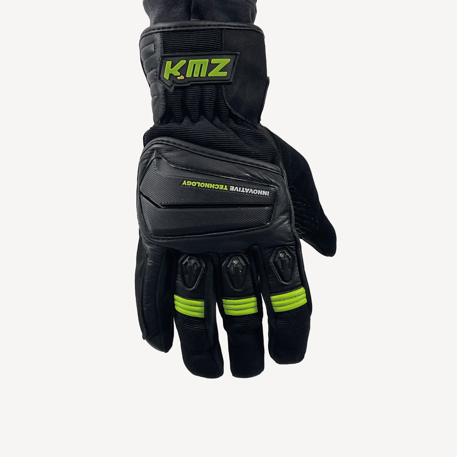Guantes Moto Calle Raptor LI Negro/Amarillo KMZ - Rideshop