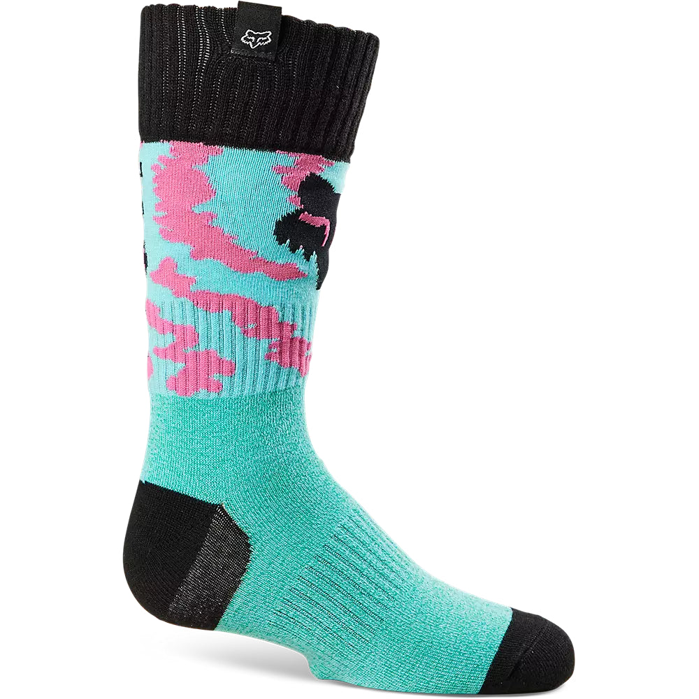 FOX Calcetines Moto Niño 180 Nukrl Celeste/Rosado - Rideshop