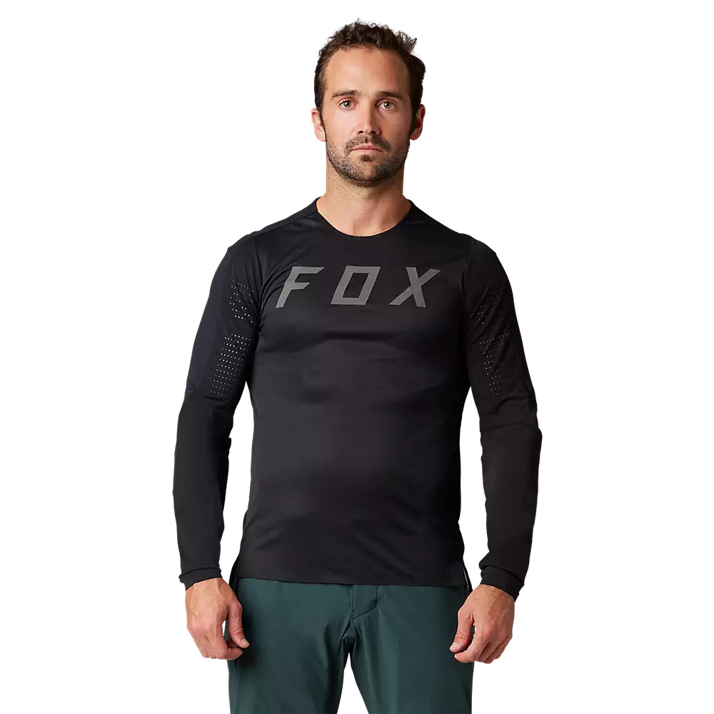 FOX Polera Bicicleta Flexair Pro Manga Larga Negro - Rideshop