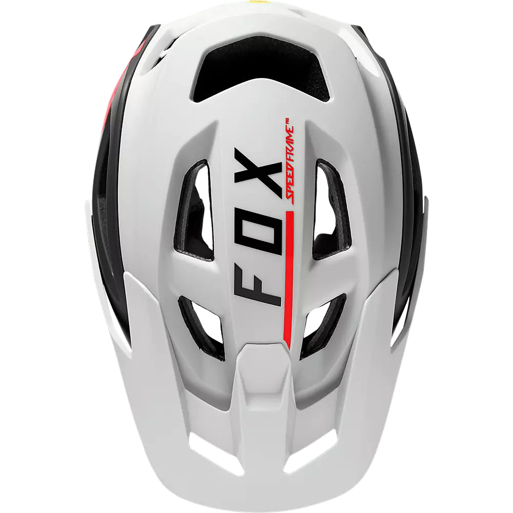 FOX Casco Bicicleta Speedframe Pro Blocked Blanco/Negro - Rideshop