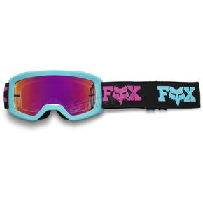 FOX Antiparras Moto Niño Main Nuklr Celeste/Negro - Rideshop