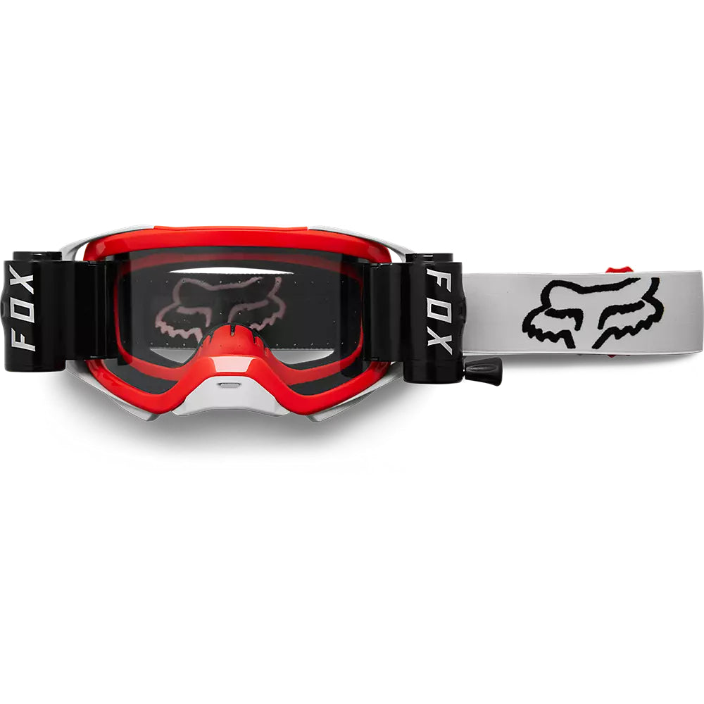 FOX Antiparras Moto Airspace Stray Roll Off Rojo/Gris - Rideshop