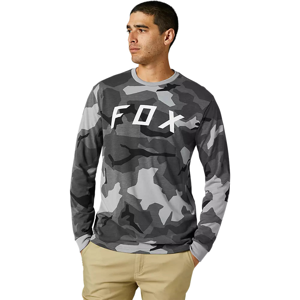 FOX Polera Lifestyle BKNR Manga Larga Camo Negro - Rideshop