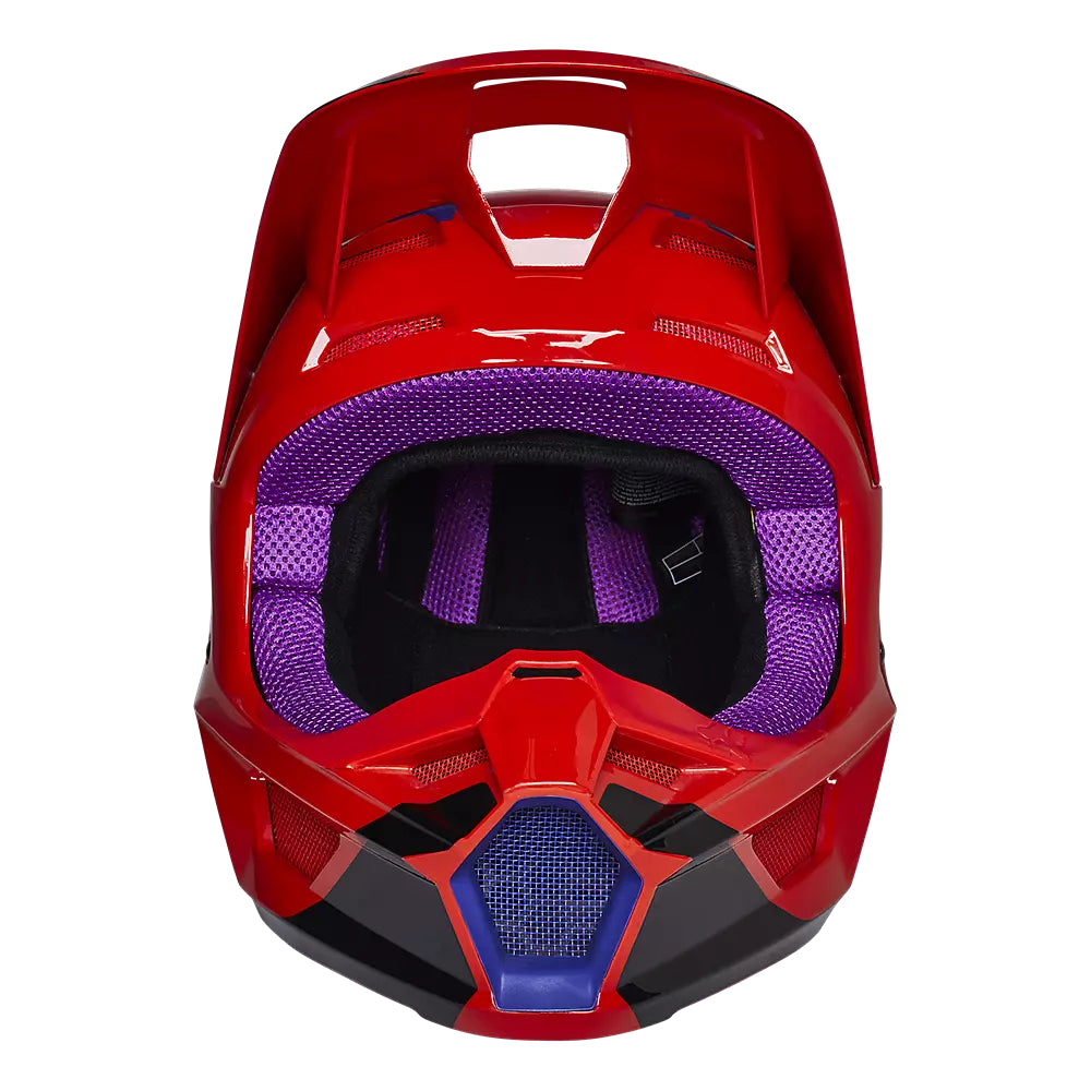 FOX Casco Moto Niño V1 Venz Rojo/Morado - Rideshop