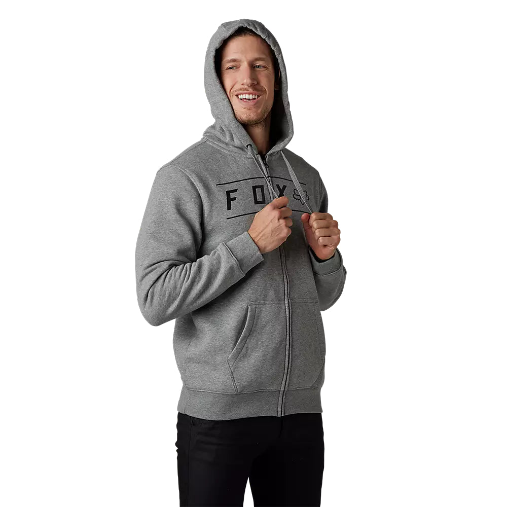FOX Poleron Lifestyle Pinnacle con Cierre Gris - Rideshop