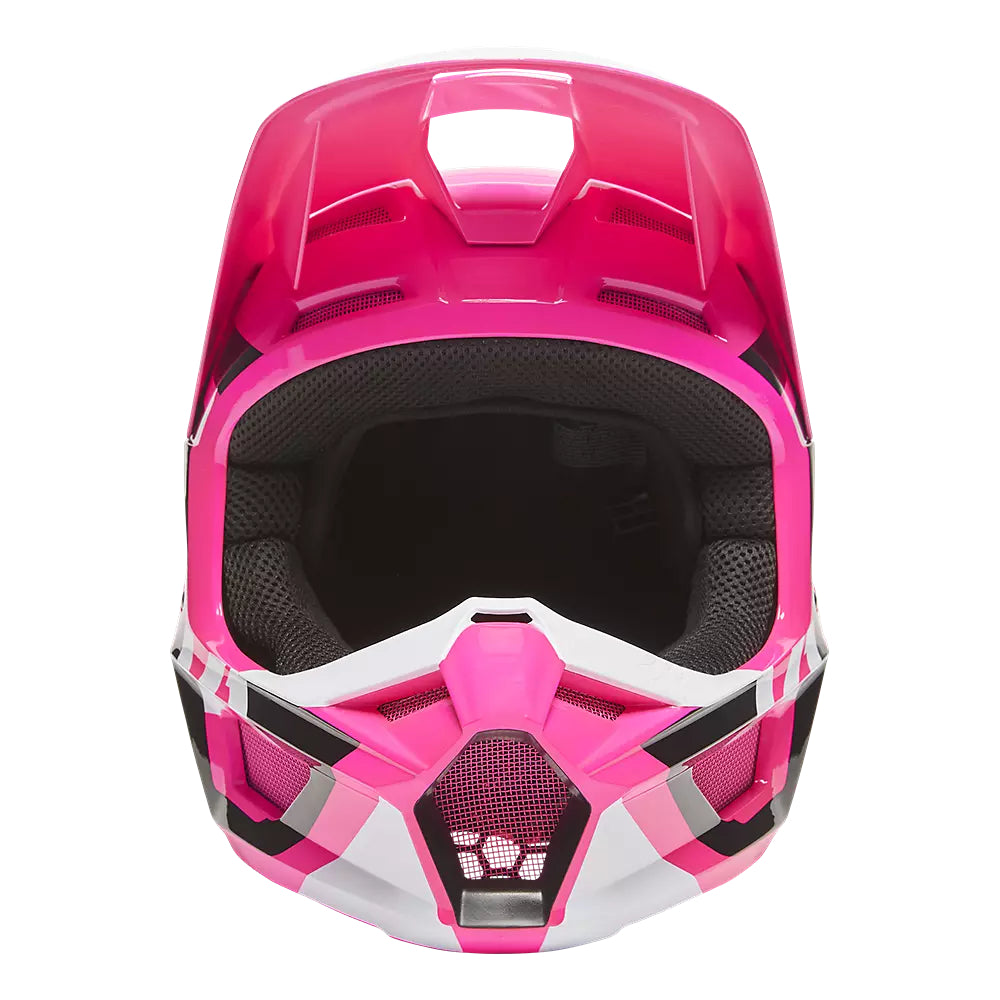 Casco Moto V1 Lux Rosado Fox - Rideshop