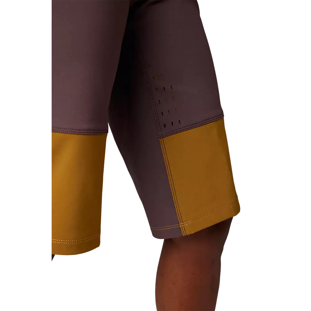 FOX Short Bicicleta Mujer Defend Morado/Beige - Rideshop