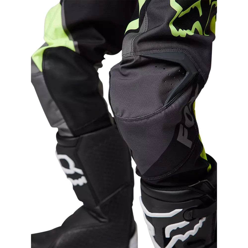 FOX Pantalon Moto Niño Xpozr Negro/Amarillo - Rideshop
