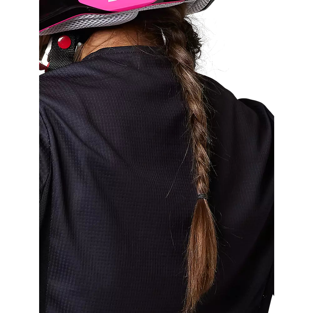 FOX Polera Moto Mujer 180 Toxsyk Negro/Rosado - Rideshop