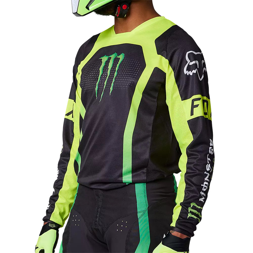 FOX Polera Moto 180 Monster Negro/Verde - Rideshop
