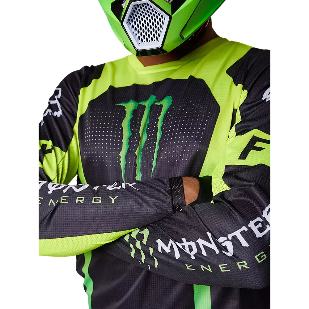 FOX Polera Moto 180 Monster Negro/Verde - Rideshop