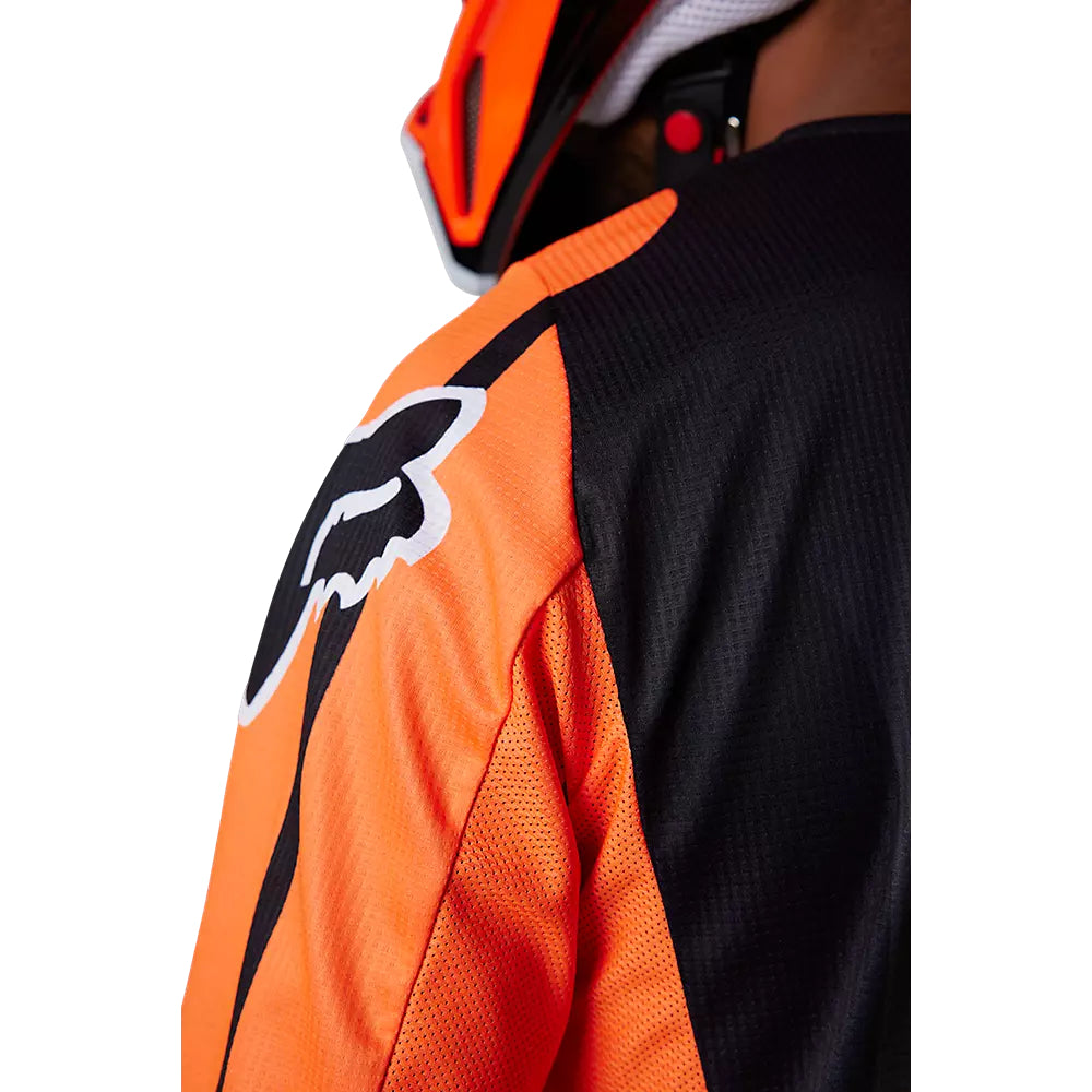 FOX Polera Moto 180 Leed Naranjo/Negro - Rideshop
