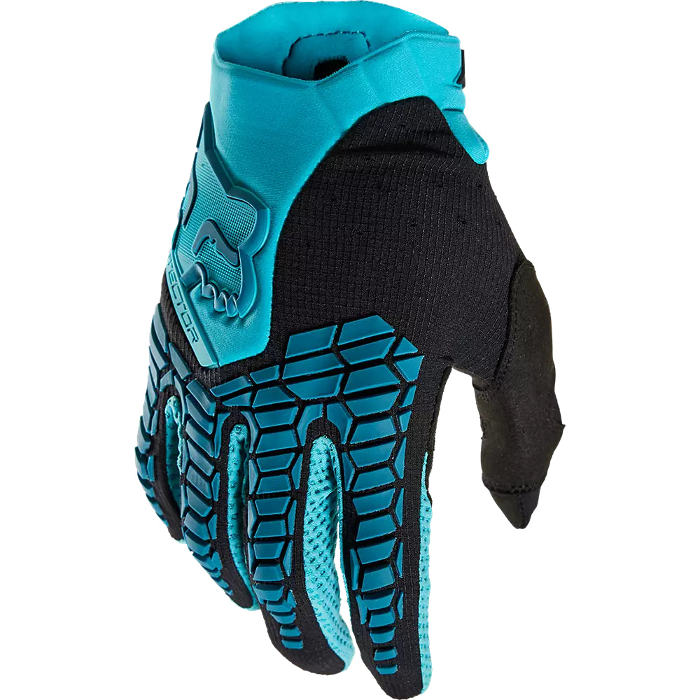 FOX Guantes Moto Mujer Pawtector Celeste/Negro - Rideshop