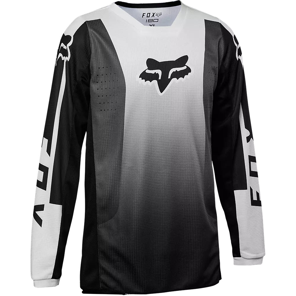 FOX Polera Moto Niño 180 Leed Negro/Blanco - Rideshop