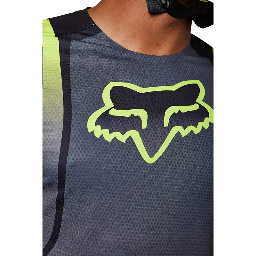 FOX Polera Moto 360 Vizen Negro/Amarillo - Rideshop