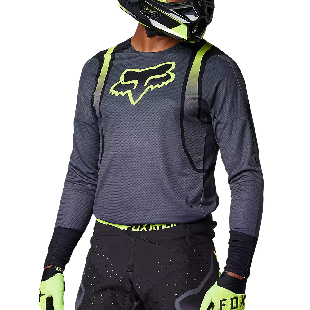 FOX Polera Moto 360 Vizen Negro/Amarillo - Rideshop