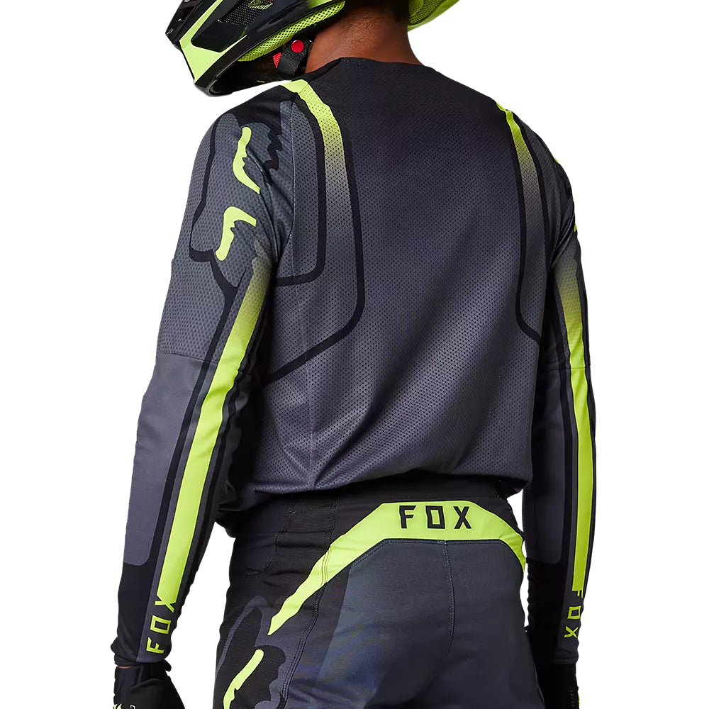 FOX Polera Moto 360 Vizen Negro/Amarillo - Rideshop