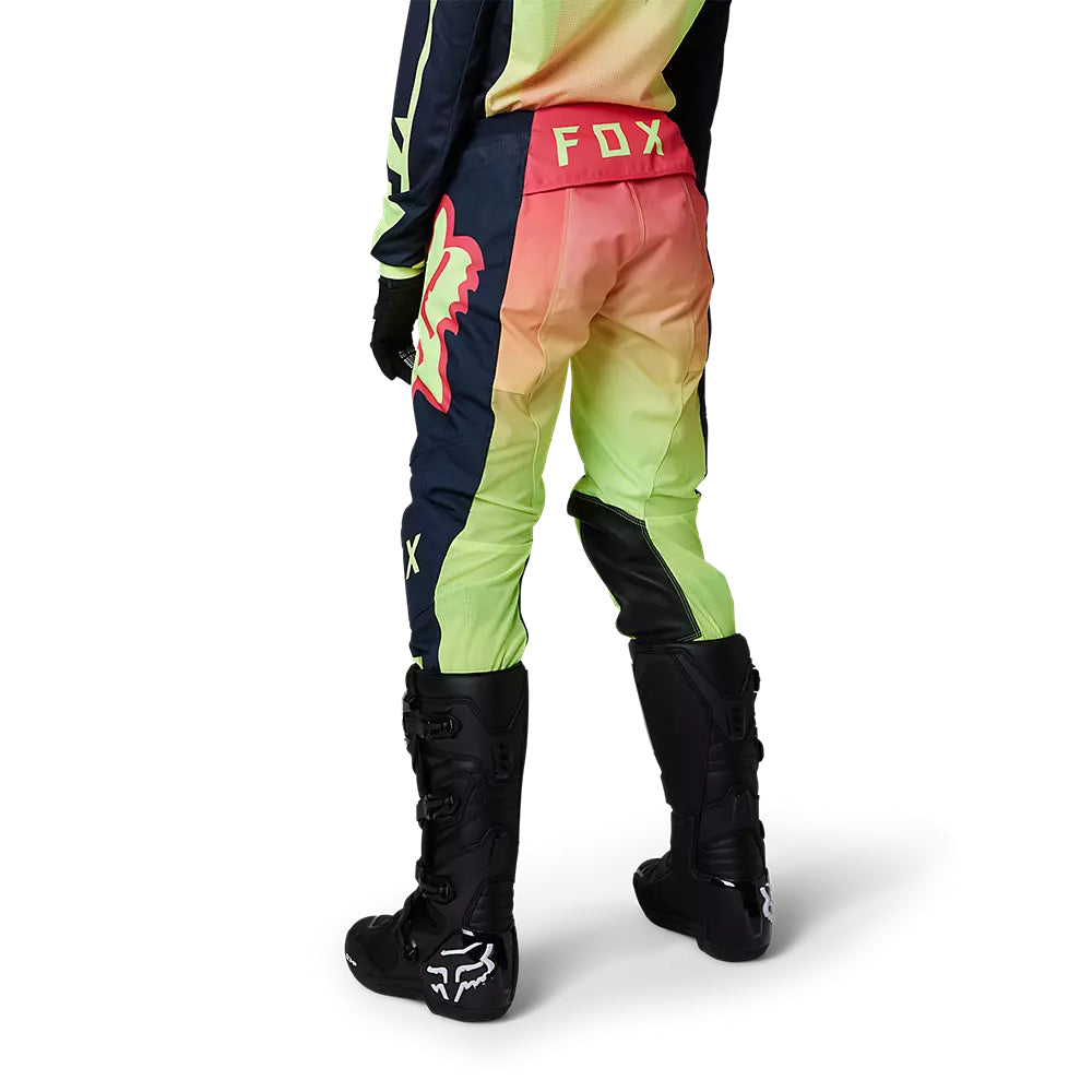 FOX Pantalon Moto Mujer 180 Leed Rosado/Amarillo - Rideshop