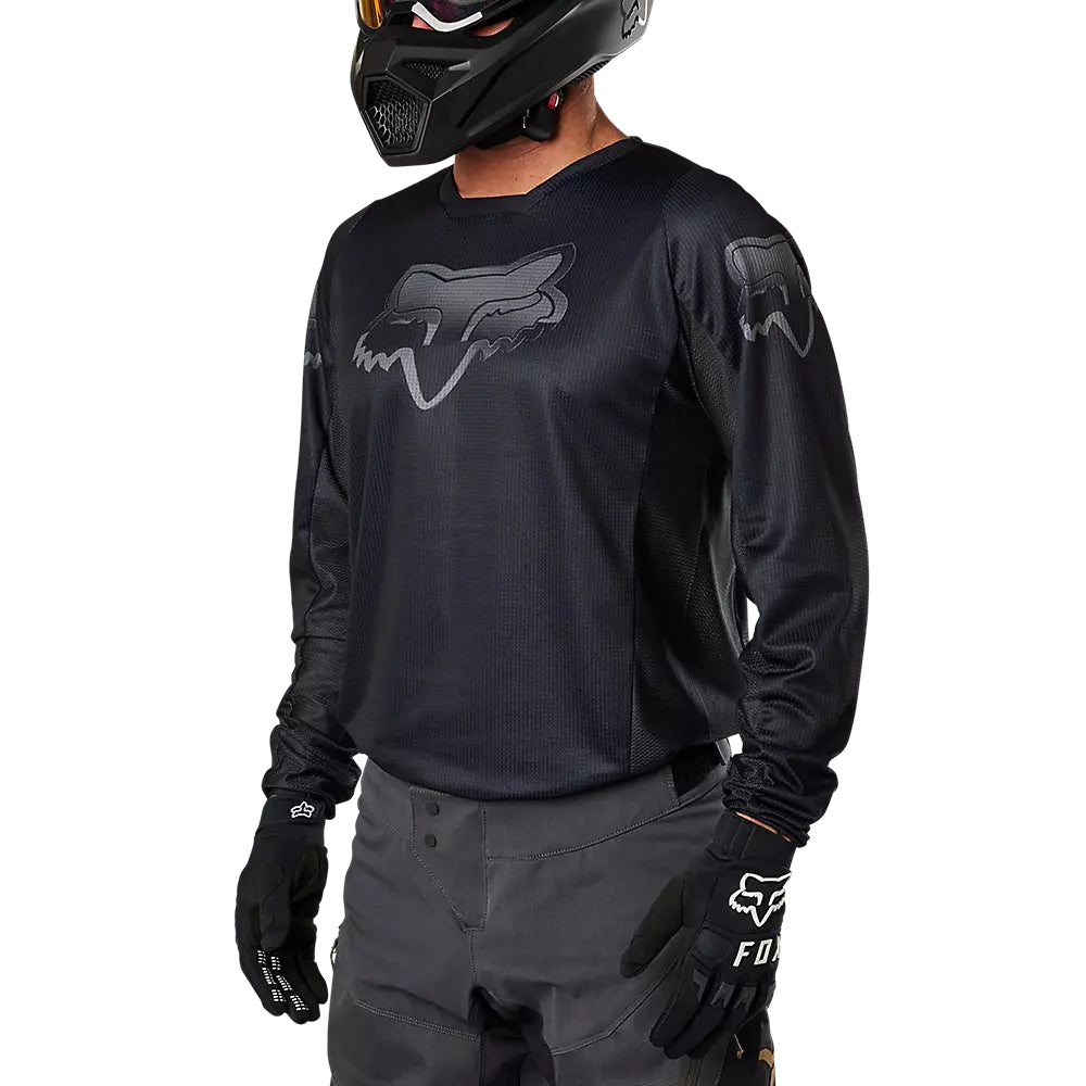 Polera Moto 180 Blackout Negro Fox - Rideshop