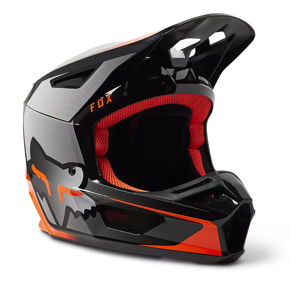 FOX Casco Moto V2 Vizen Naranjo