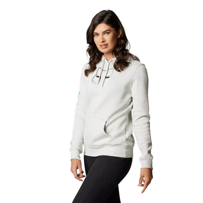 FOX Poleron Lifestyle Mujer Detonate Gris Claro - Rideshop