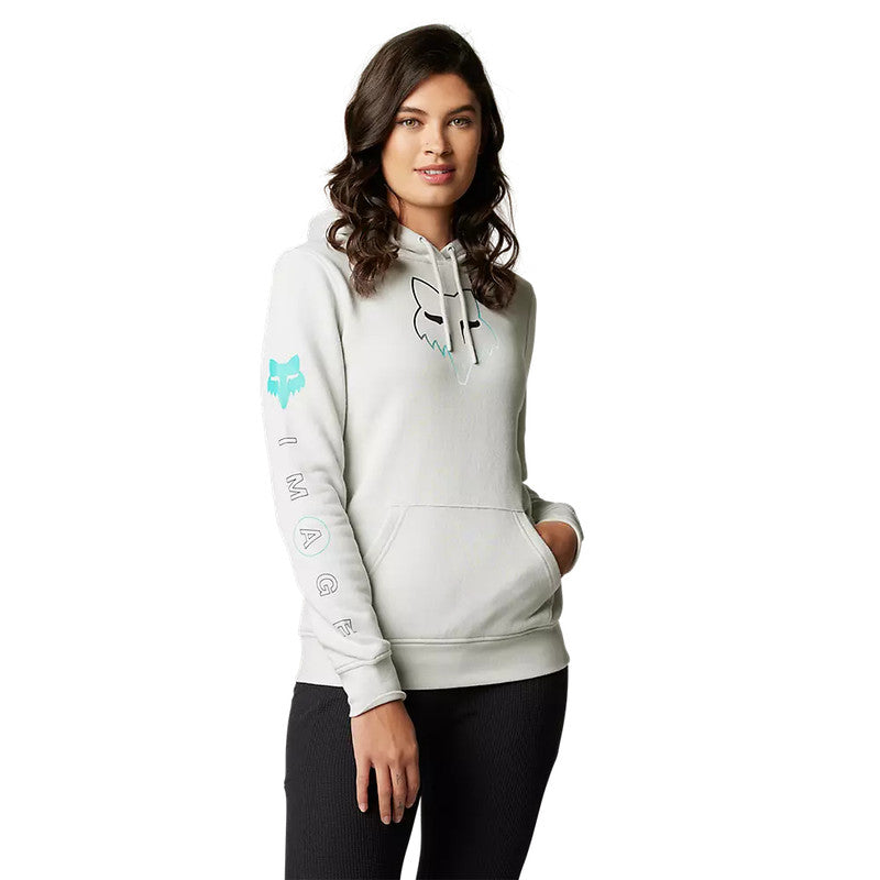 FOX Poleron Lifestyle Mujer Detonate Gris Claro - Rideshop